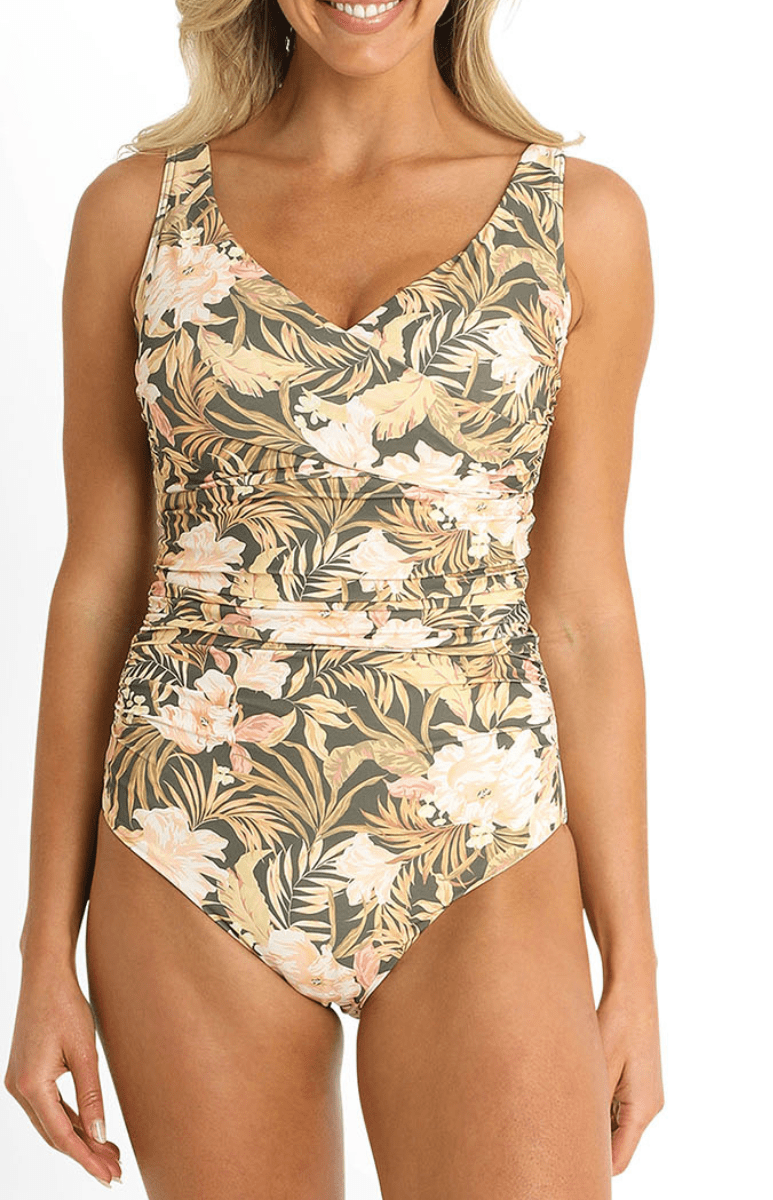 Sunseeker Tropical DD/E Twist Minimiser One Piece Khaki.