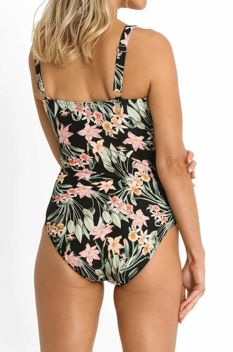 Sunseeker Camellia E/F Frill Minimiser One Piece Black.