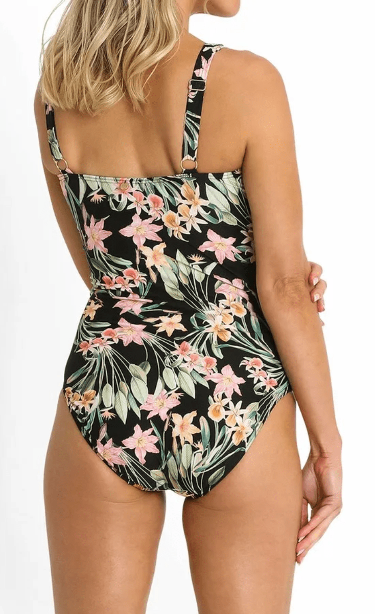 Sunseeker Camellia E/F Frill Minimiser One Piece Black.