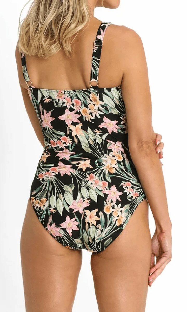 Sunseeker Camellia E/F Frill Minimiser One Piece Black.