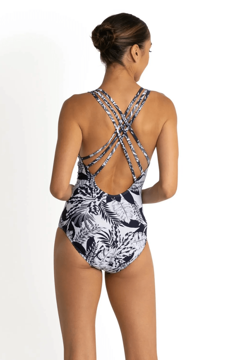 Sunseeker Bali Multi Cross Strap One Piece Ink.