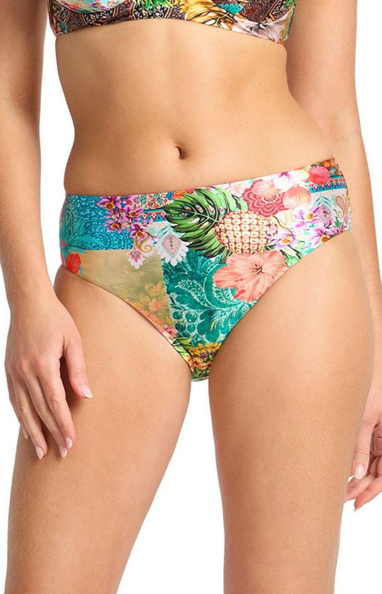Sunseeker Papaya Mid Rise Pant - Multi.