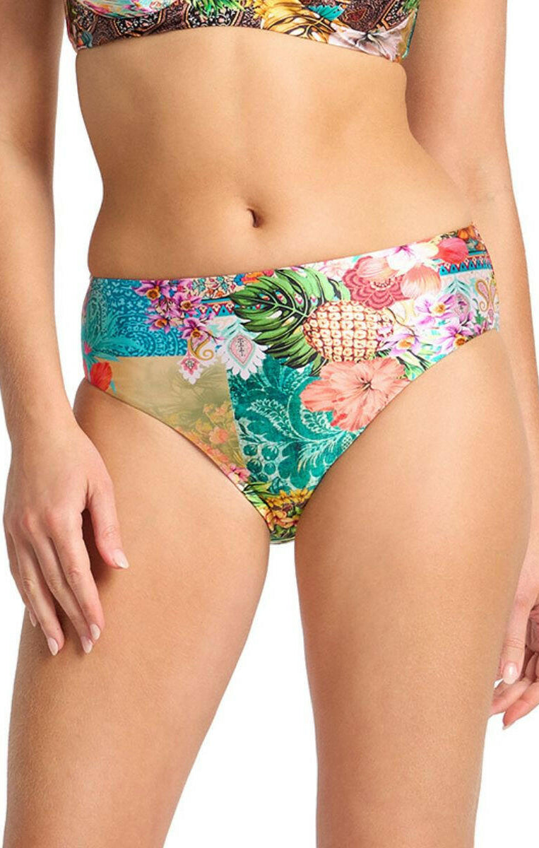 Sunseeker Papaya Mid Rise Pant - Multi.