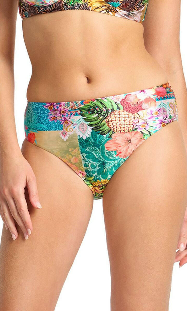 Sunseeker Papaya Mid Rise Pant - Multi.