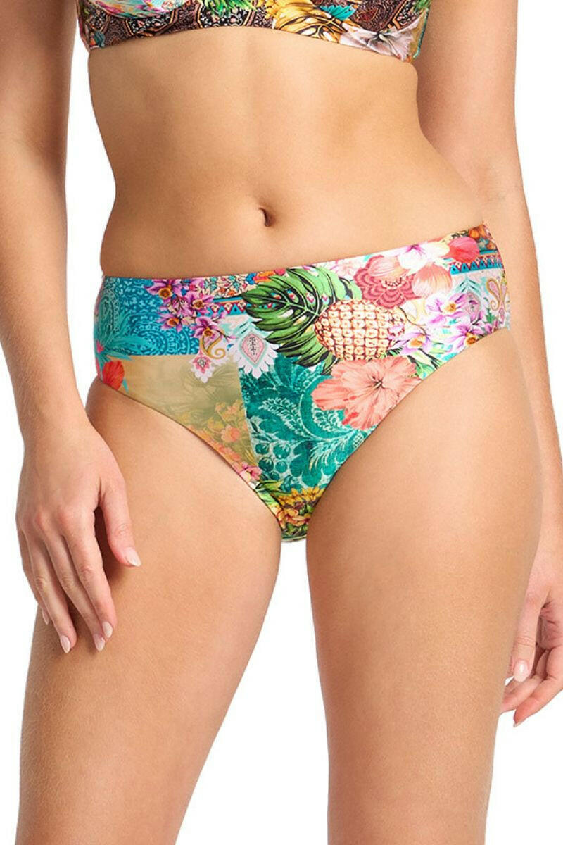 Sunseeker Papaya Mid Rise Pant - Multi.