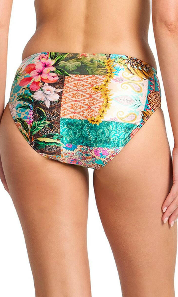 Sunseeker Papaya Mid Rise Pant - Multi.