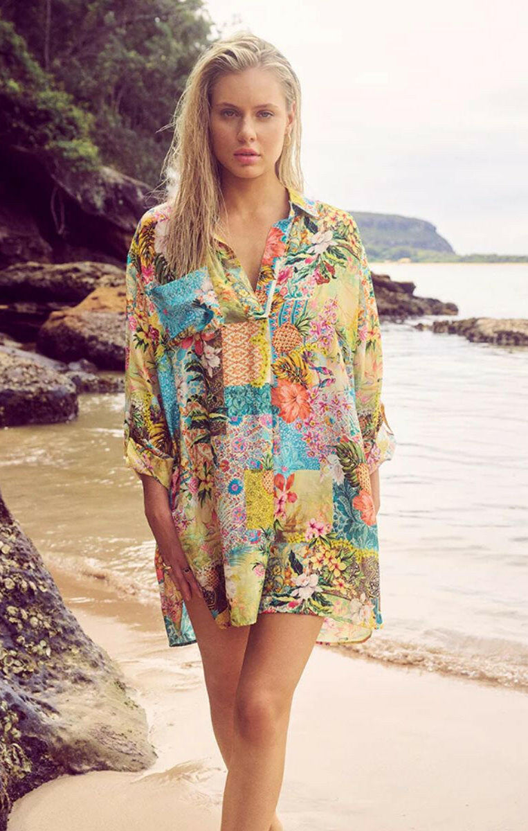 Sunseeker Papaya Painters Shirt - Multi.