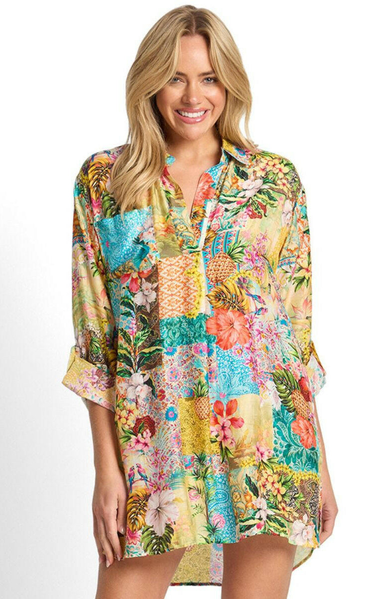 Sunseeker Papaya Painters Shirt - Multi.