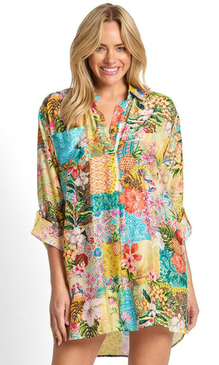 Sunseeker Papaya Painters Shirt - Multi.