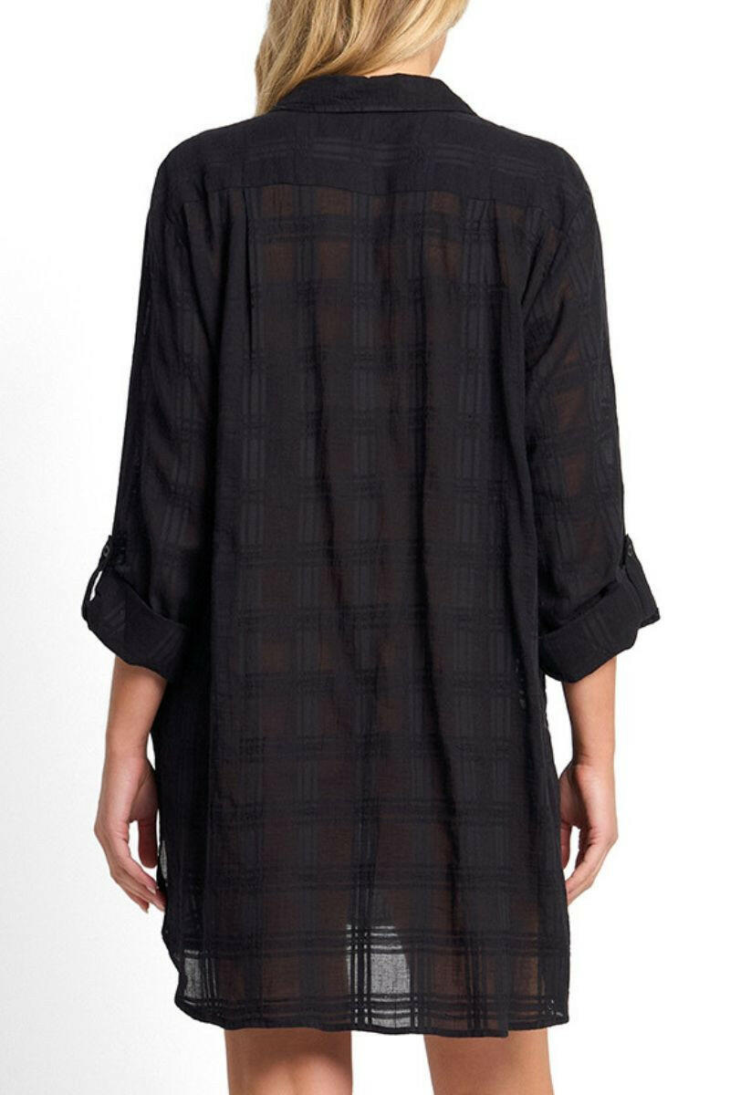 Sunseeker Picnic Painters Shirt - Black.