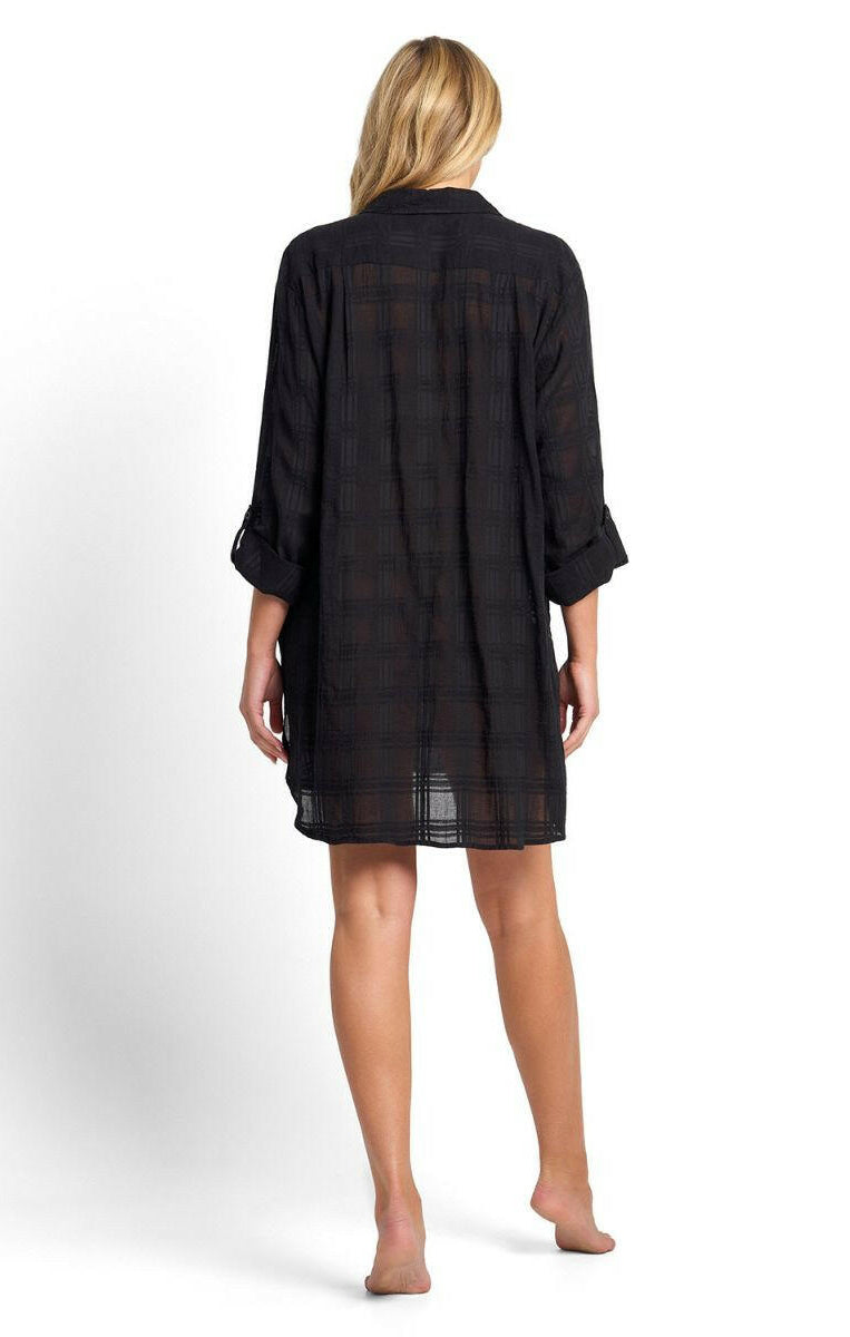 Sunseeker Picnic Painters Shirt - Black.