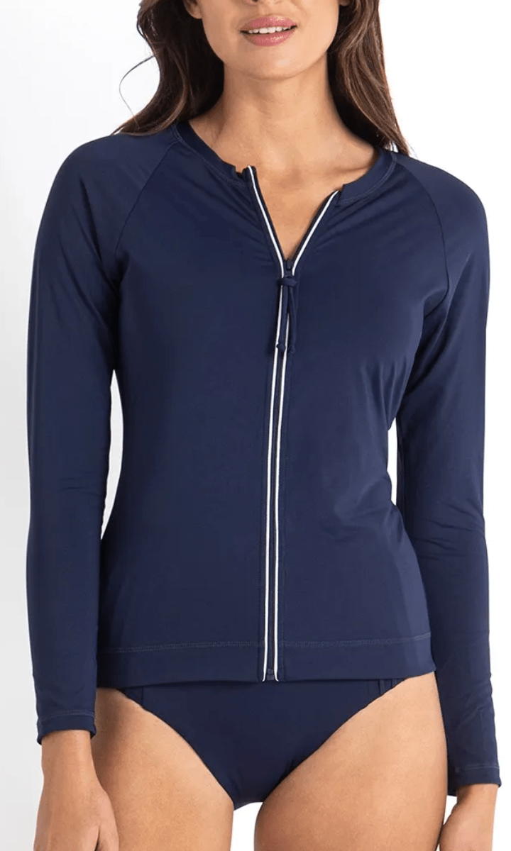 Sunseeker Basic Zip Front Rash Vest.