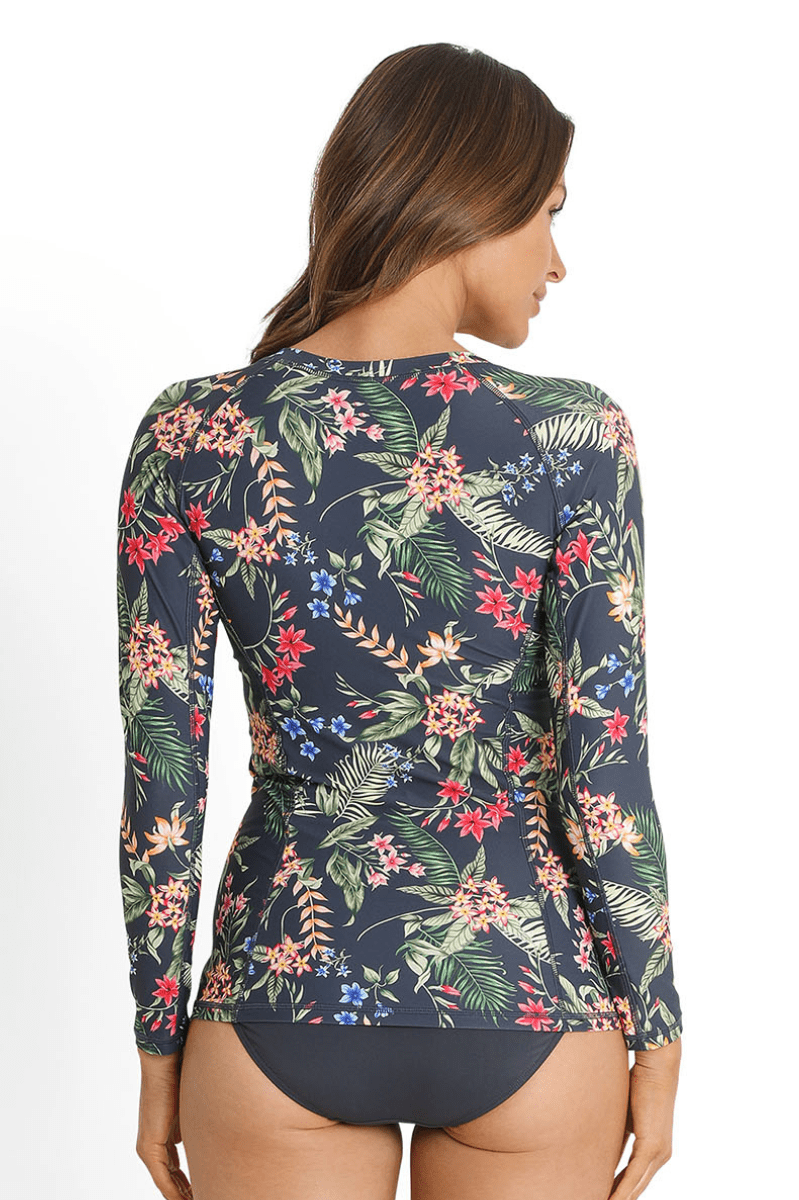 Sunseeker Evie Zip Front Rash Vest Midnight.