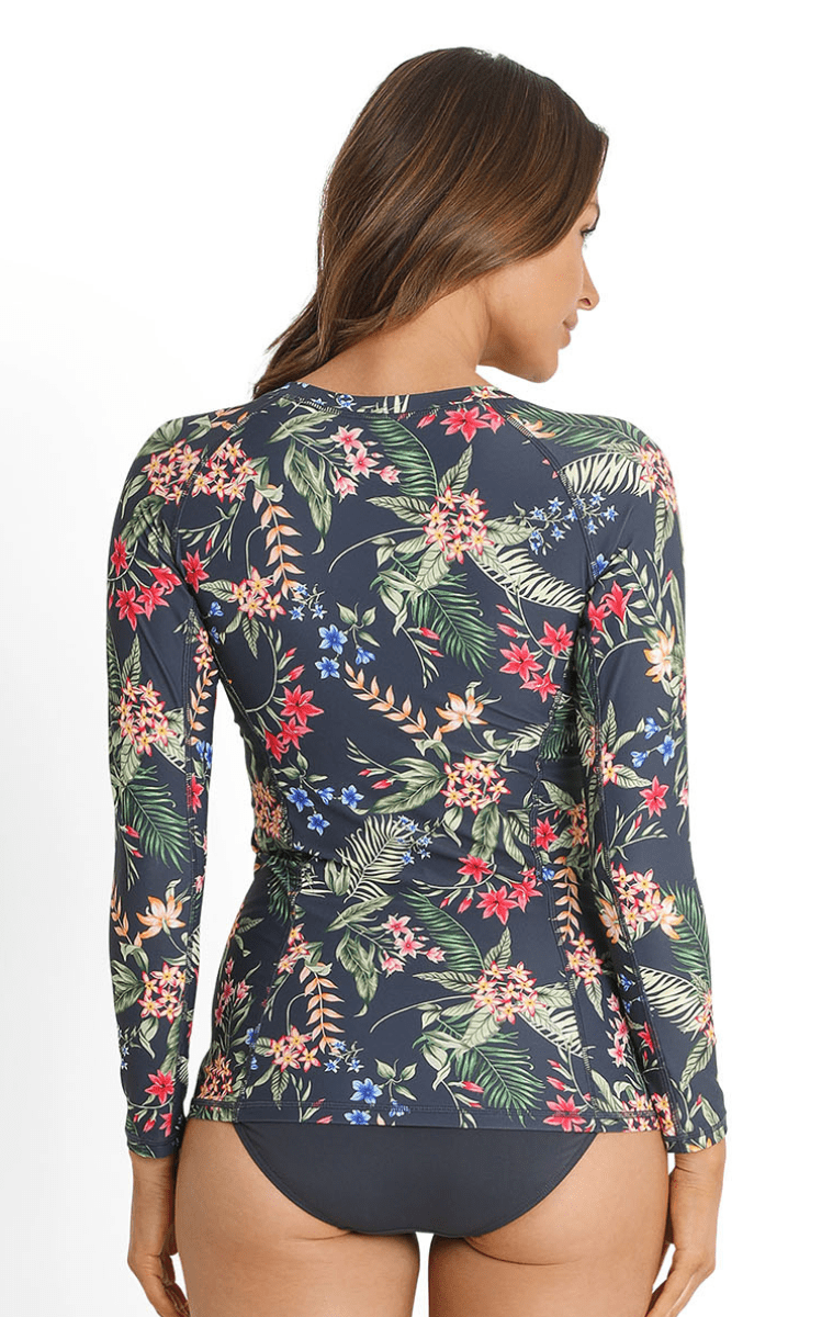 Sunseeker Evie Zip Front Rash Vest Midnight.