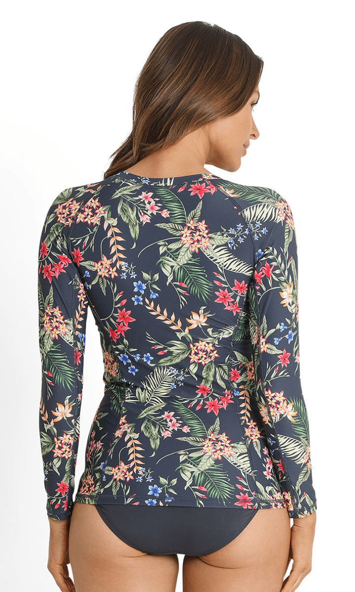 Sunseeker Evie Zip Front Rash Vest Midnight.