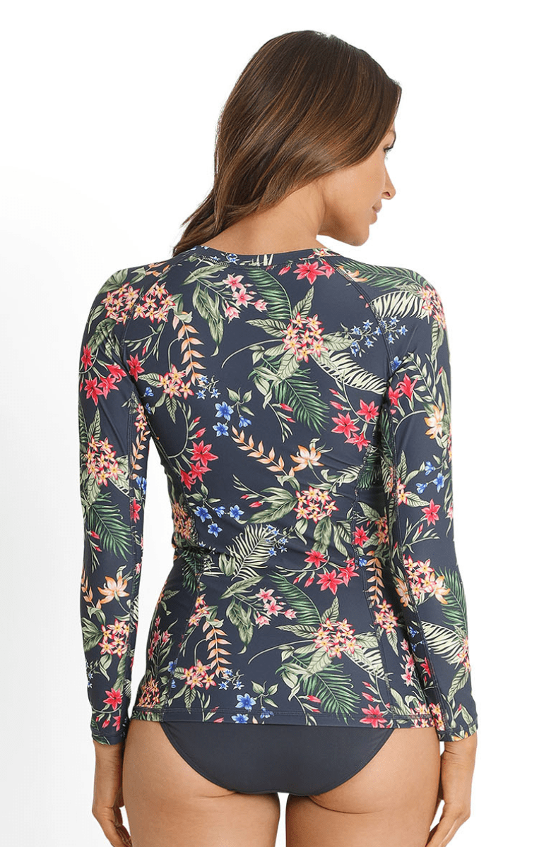 Sunseeker Evie Zip Front Rash Vest Midnight.