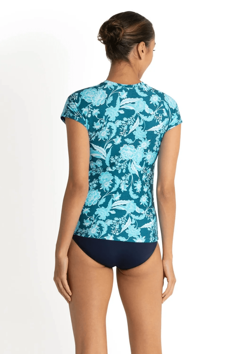 Sunseeker Tokyo Short Sleeve Rash Vest Denim.