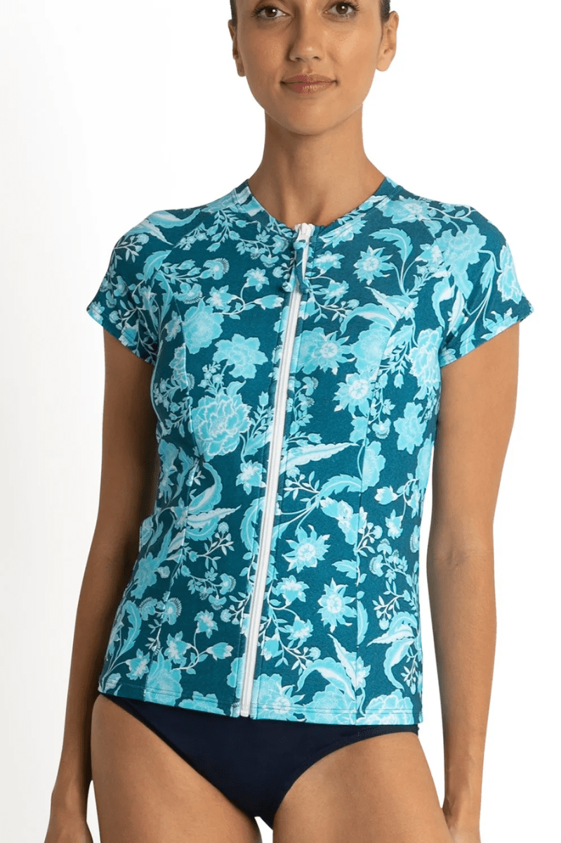 Sunseeker Tokyo Short Sleeve Rash Vest Denim.