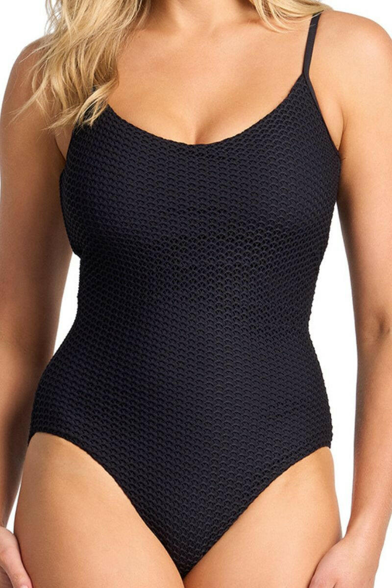 Sunseeker Salt DD/E Slimline One Piece - Black.