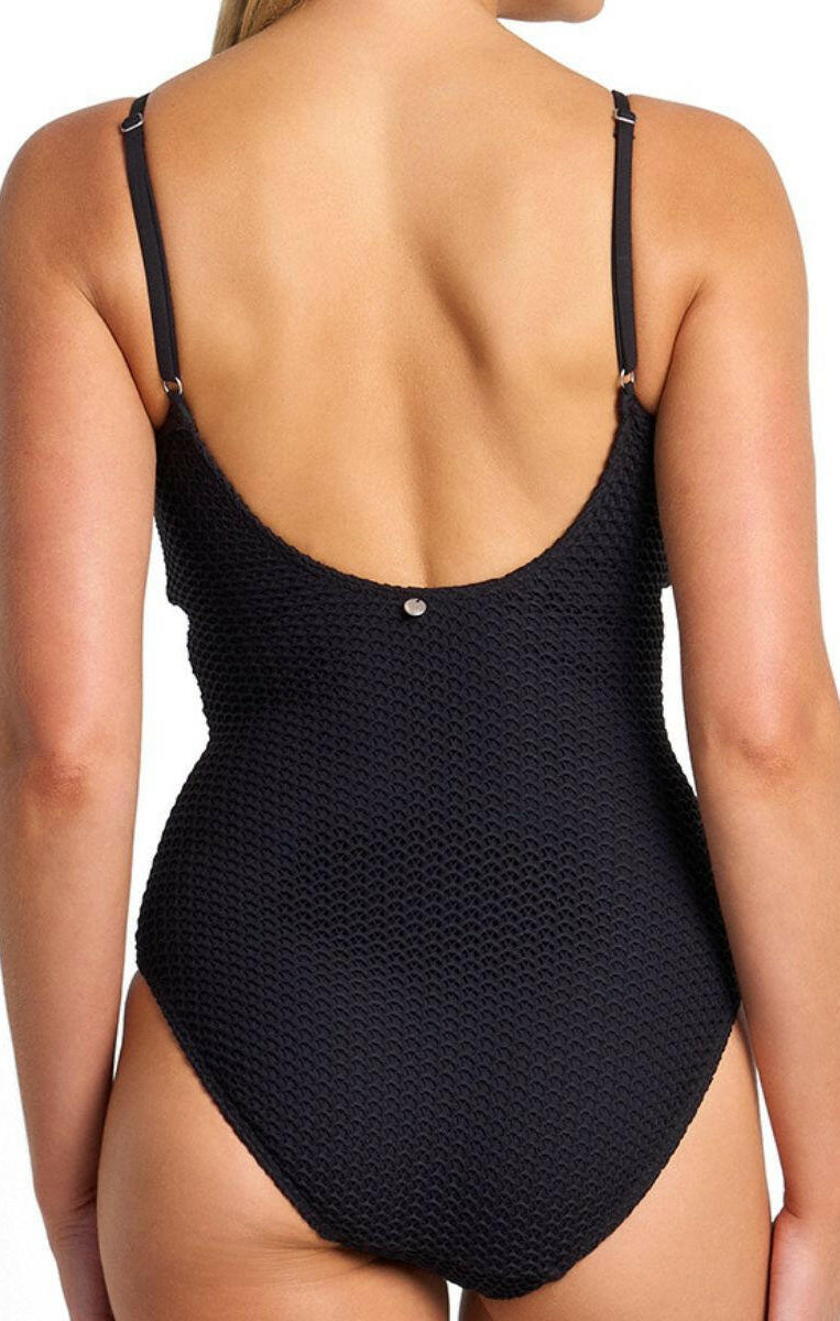 Sunseeker Salt DD/E Slimline One Piece - Black.