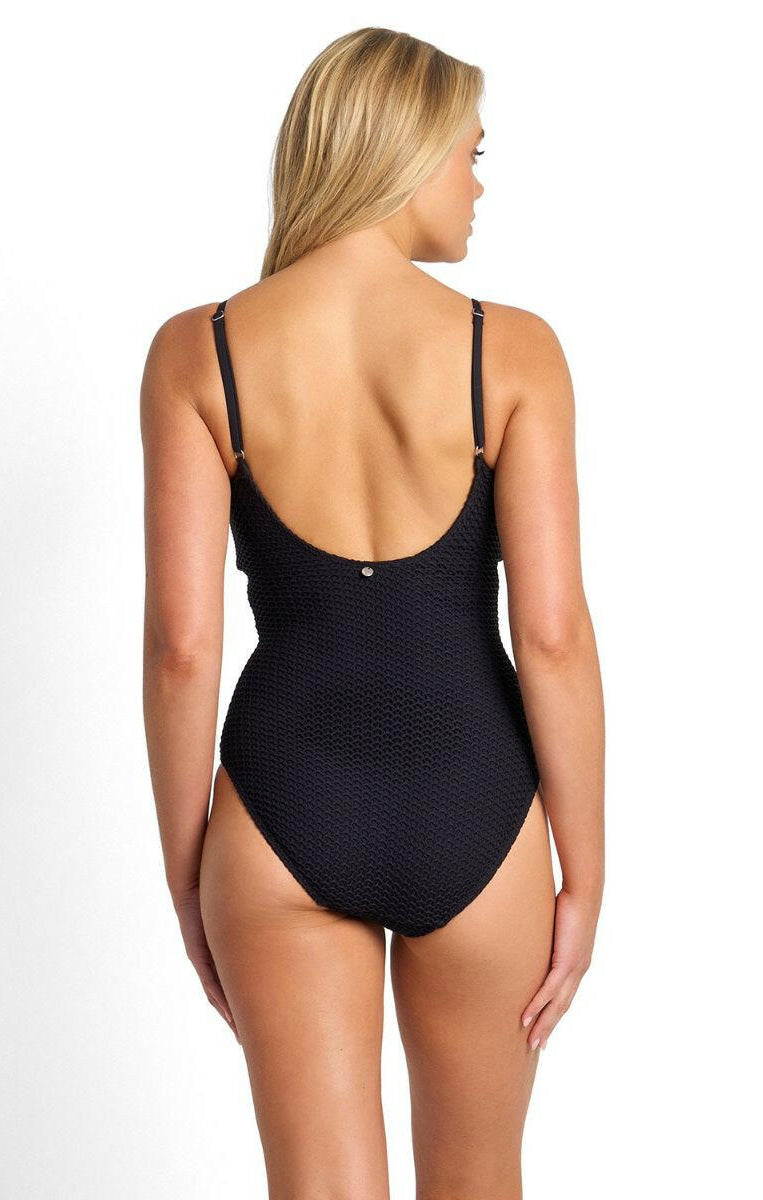 Sunseeker Salt DD/E Slimline One Piece - Black.