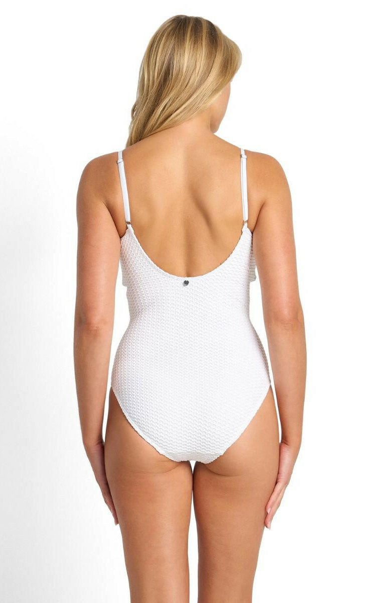 Sunseeker Salt DD/E Slimline One Piece - White.