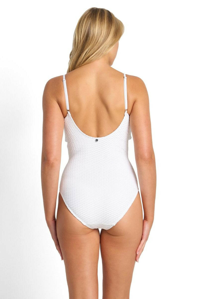 Sunseeker Salt DD/E Slimline One Piece - White.