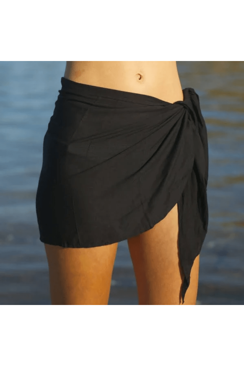 Sunseeker Basix Mini Mesh Sarong Black.