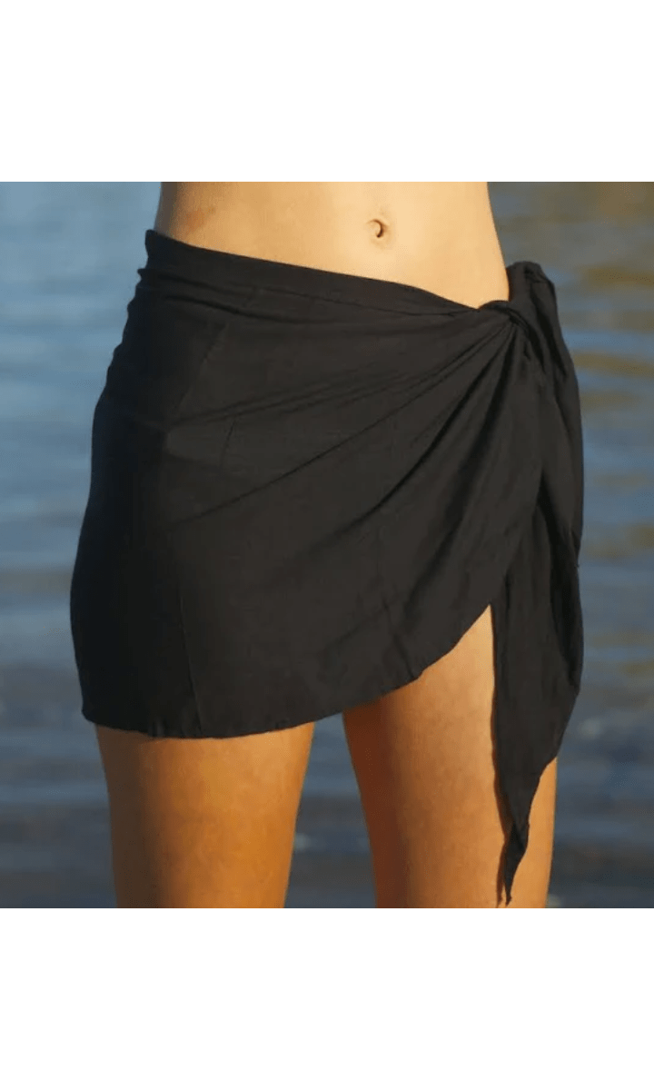 Sunseeker Basix Mini Mesh Sarong Black.