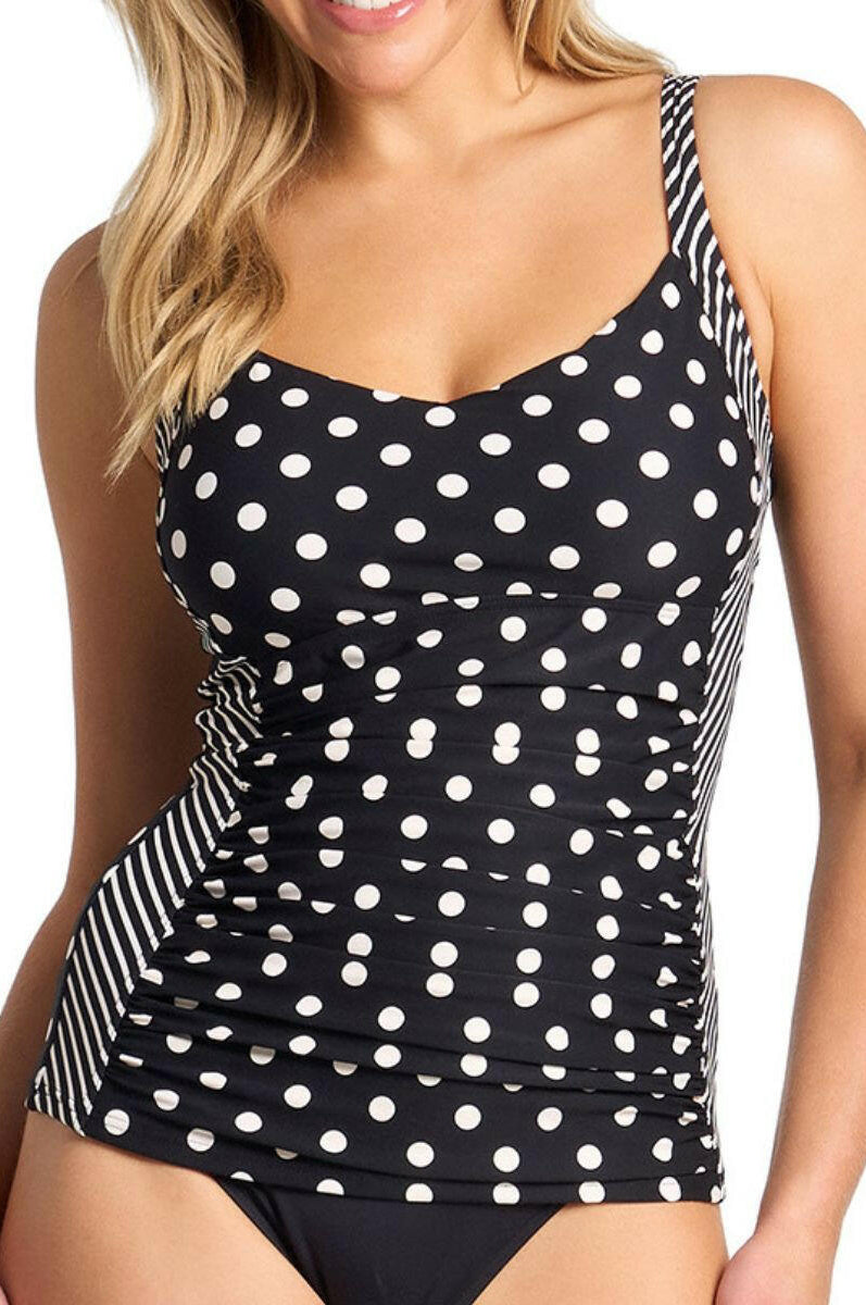 Sunseeker Seoul DD/E Ruched U/Wire Singlet - Black.