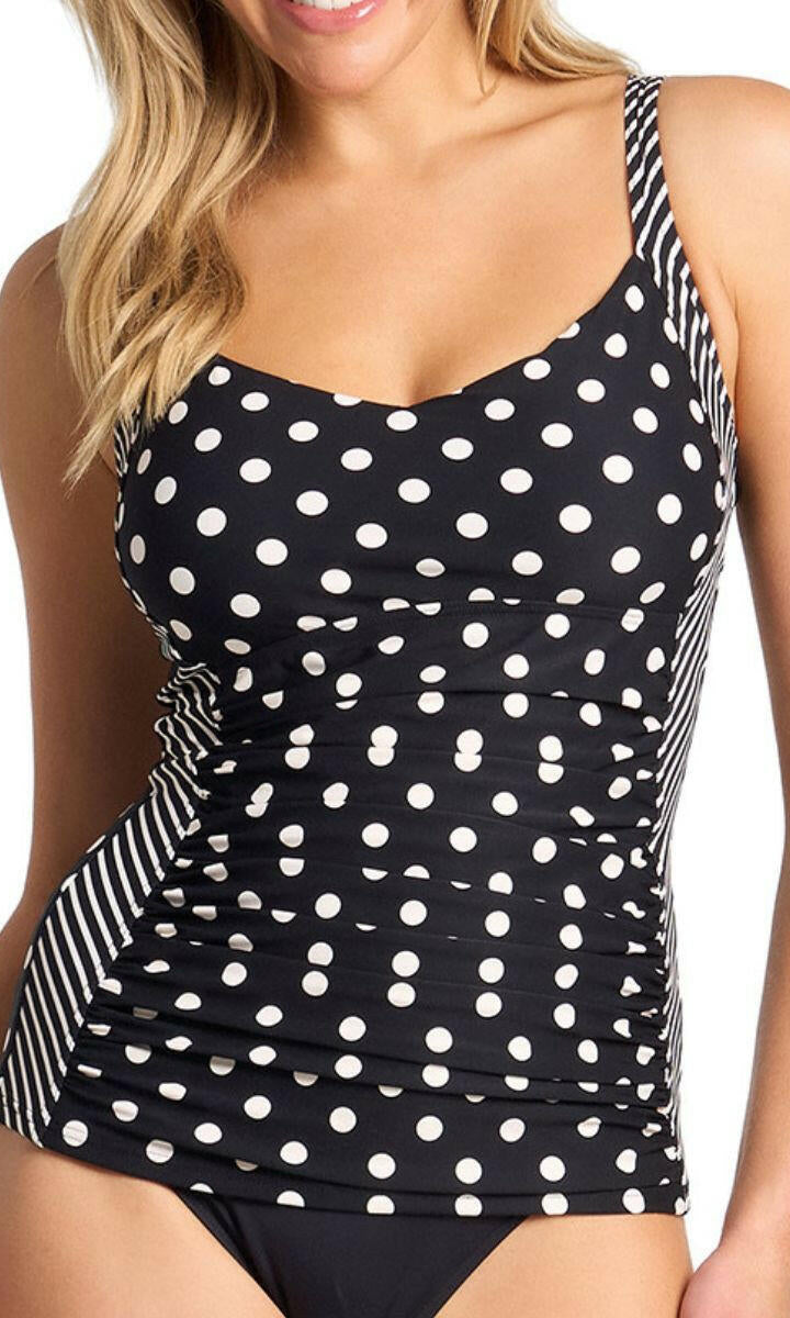 Sunseeker Seoul DD/E Ruched U/Wire Singlet - Black.