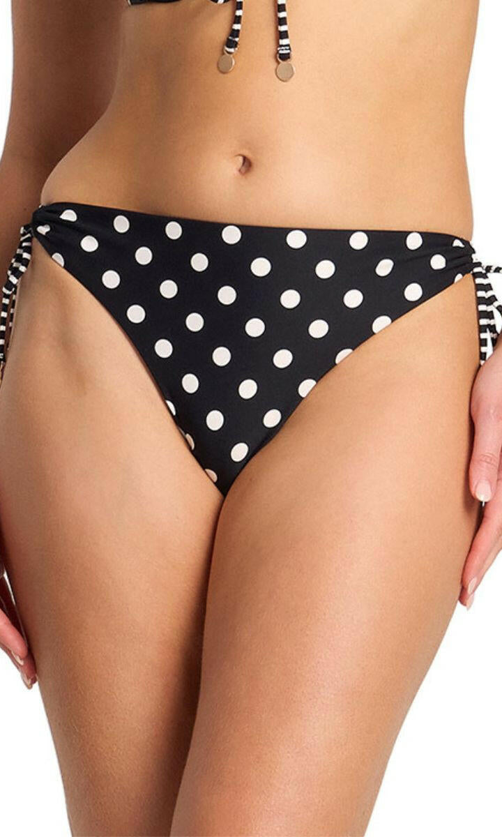 Sunseeker Seoul High Leg Tie Pant - Black.