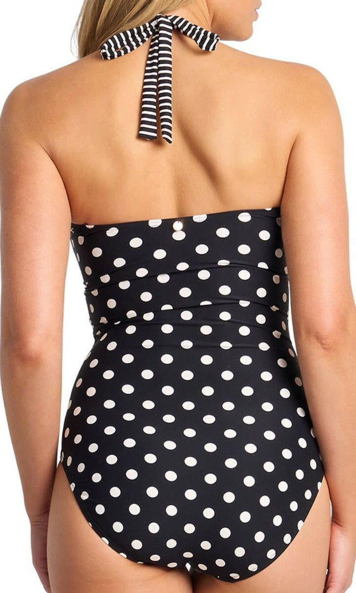 Sunseeker Seoul Panelled Bandeau One Piece - Black.