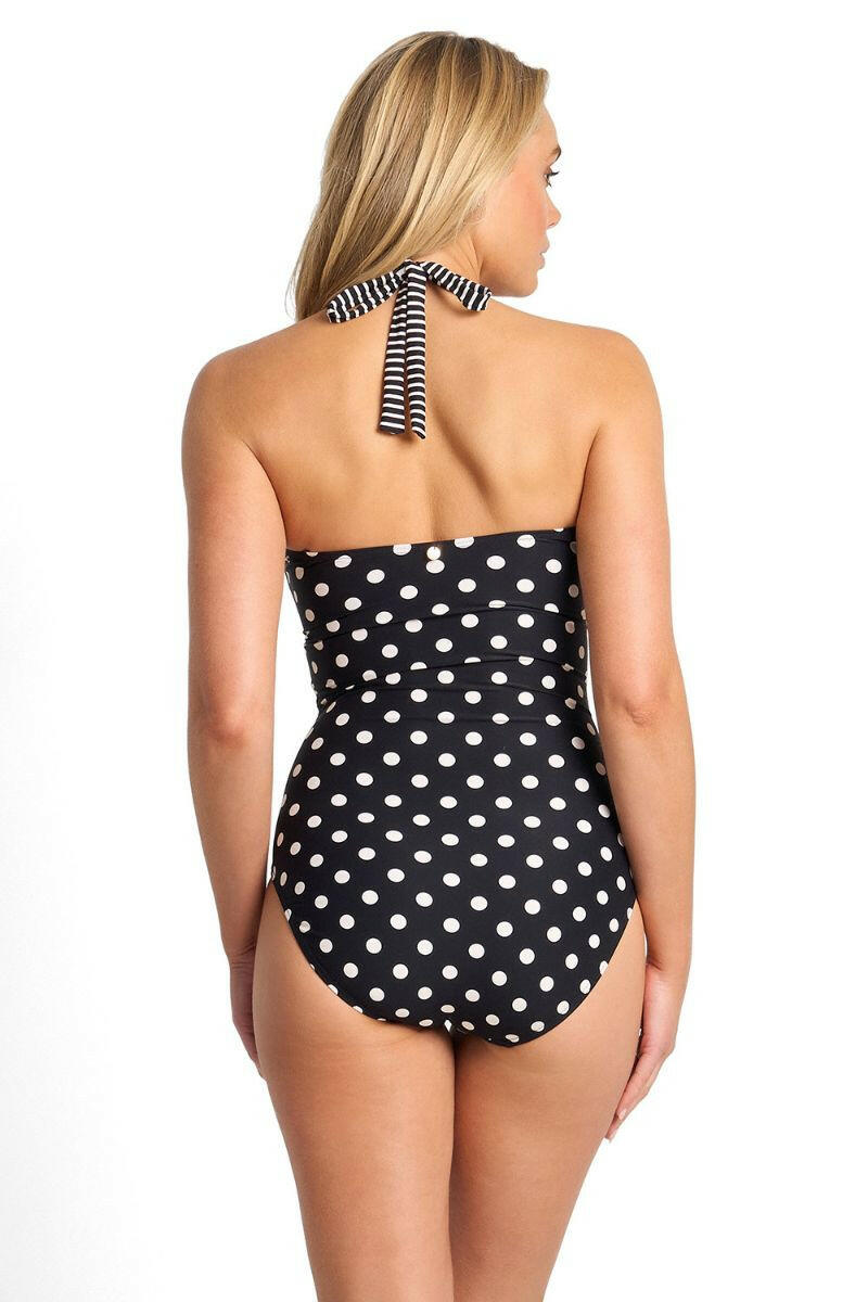 Sunseeker Seoul Panelled Bandeau One Piece - Black.