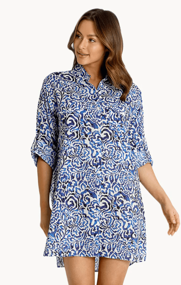 Sunseeker Corfu Button Through Shirt.