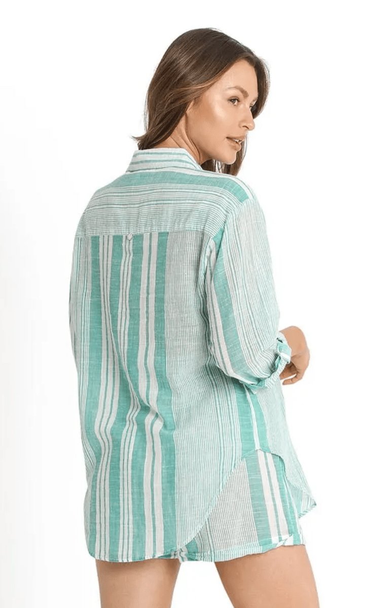 Sunseeker Wilder Boyfriend Shirt Green.