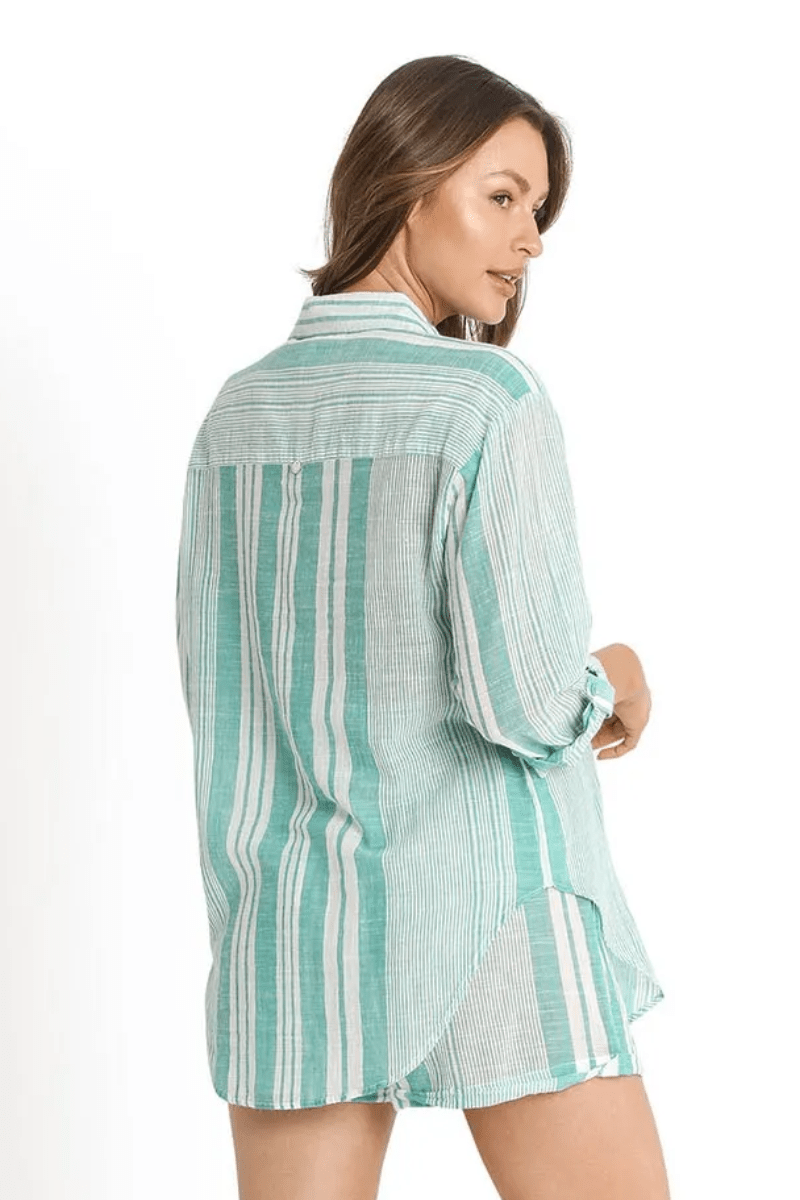 Sunseeker Wilder Boyfriend Shirt Green.