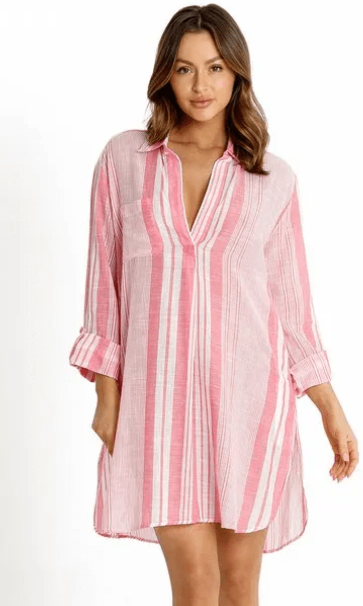 Sunseeker Wilder Painters Shirt - Pink.