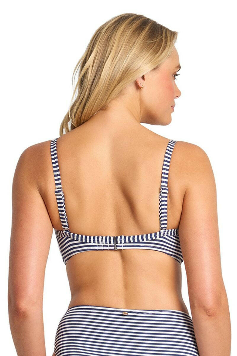 Sunseeker Summer Surf Twist Front Bralette - Ink.