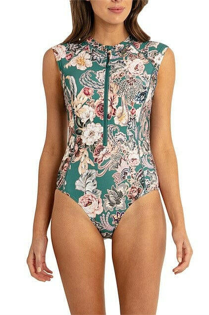 Sunseeker Shiloh Mastectomy Seasport Cap sleeve One Piece.