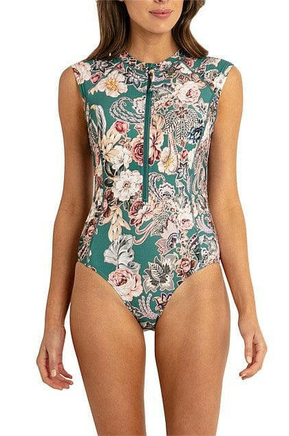 Sunseeker Shiloh Mastectomy Seasport Cap sleeve One Piece.