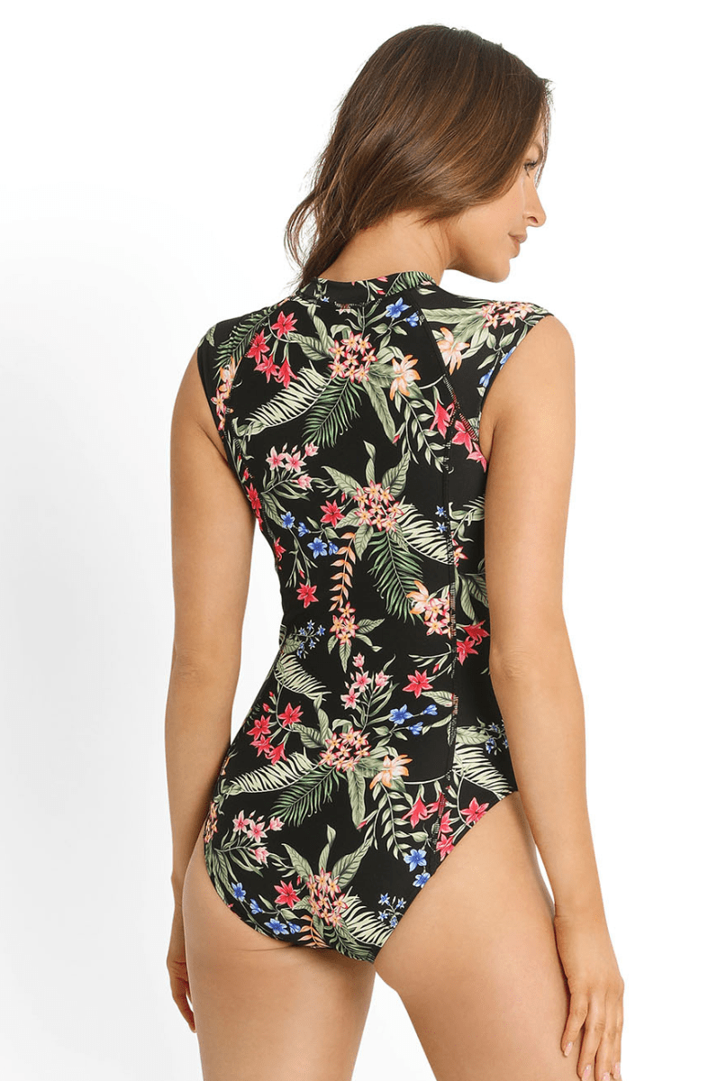 Sunseeker Evie Seasport Cap Sleeve One Piece Black.