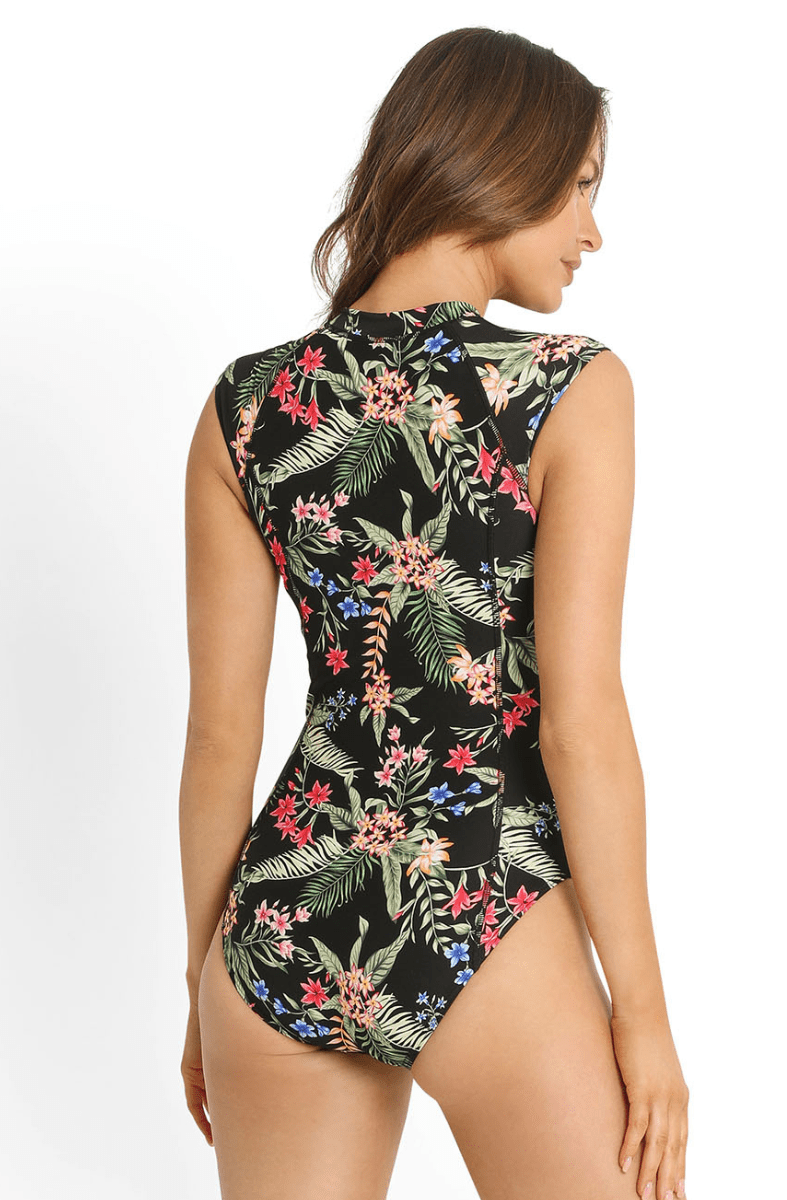 Sunseeker Evie Seasport Cap Sleeve One Piece Black.