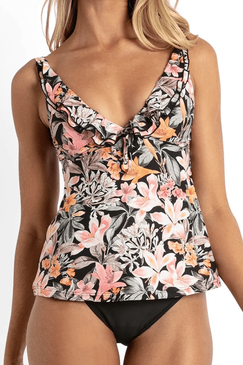 Sunseeker Rome Frill Singlet - Black.