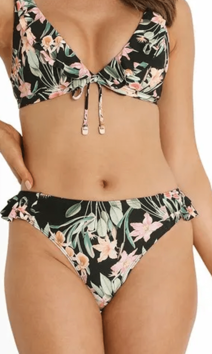 Sunseeker Camellia Flip Side Pant Black.