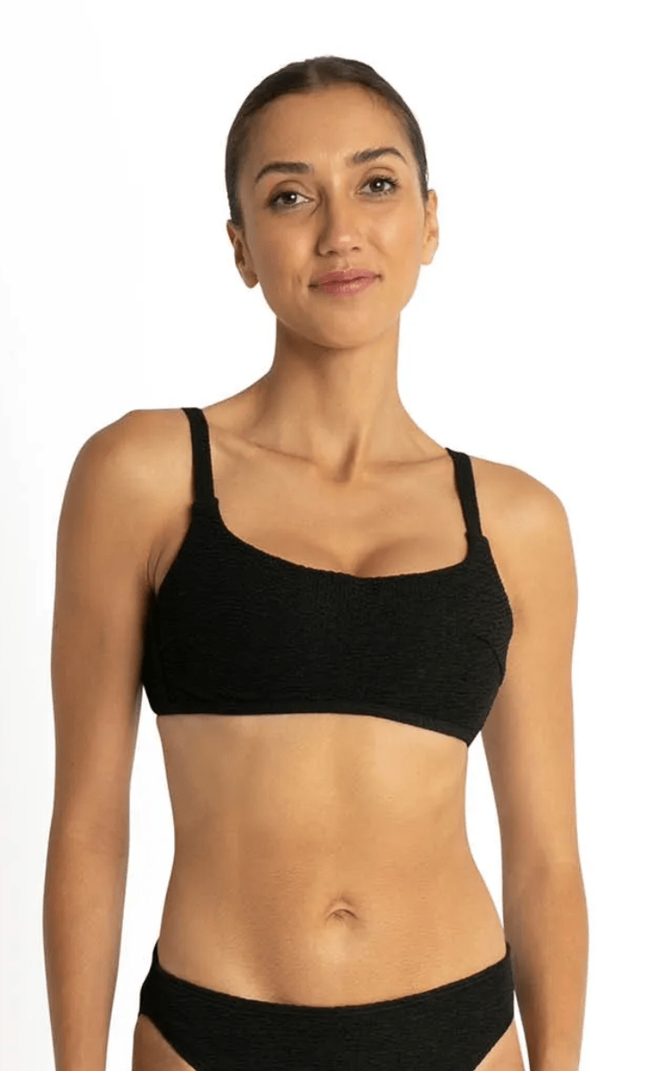 Sunseeker Wave Moulded Bralette - Black.
