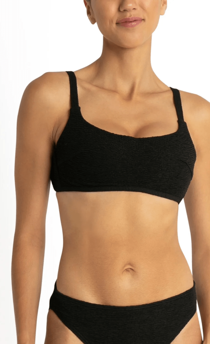 Sunseeker Wave Moulded Bralette - Black.