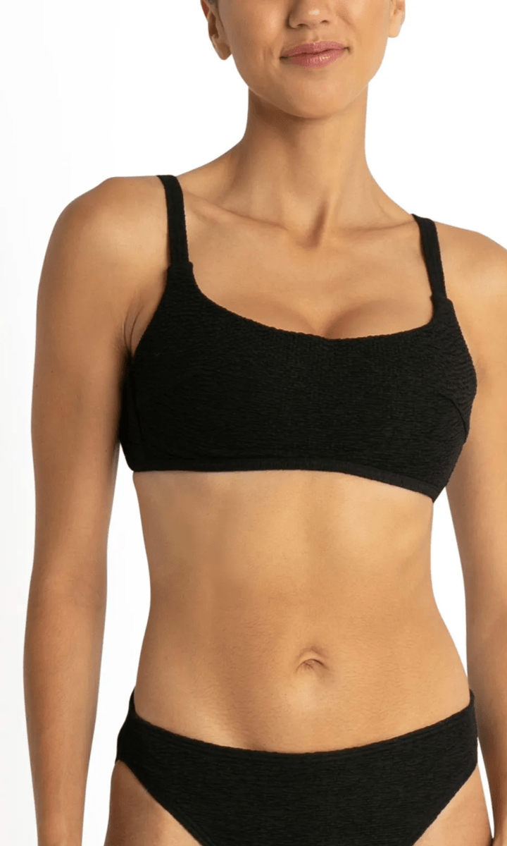 Sunseeker Wave Moulded Bralette - Black.