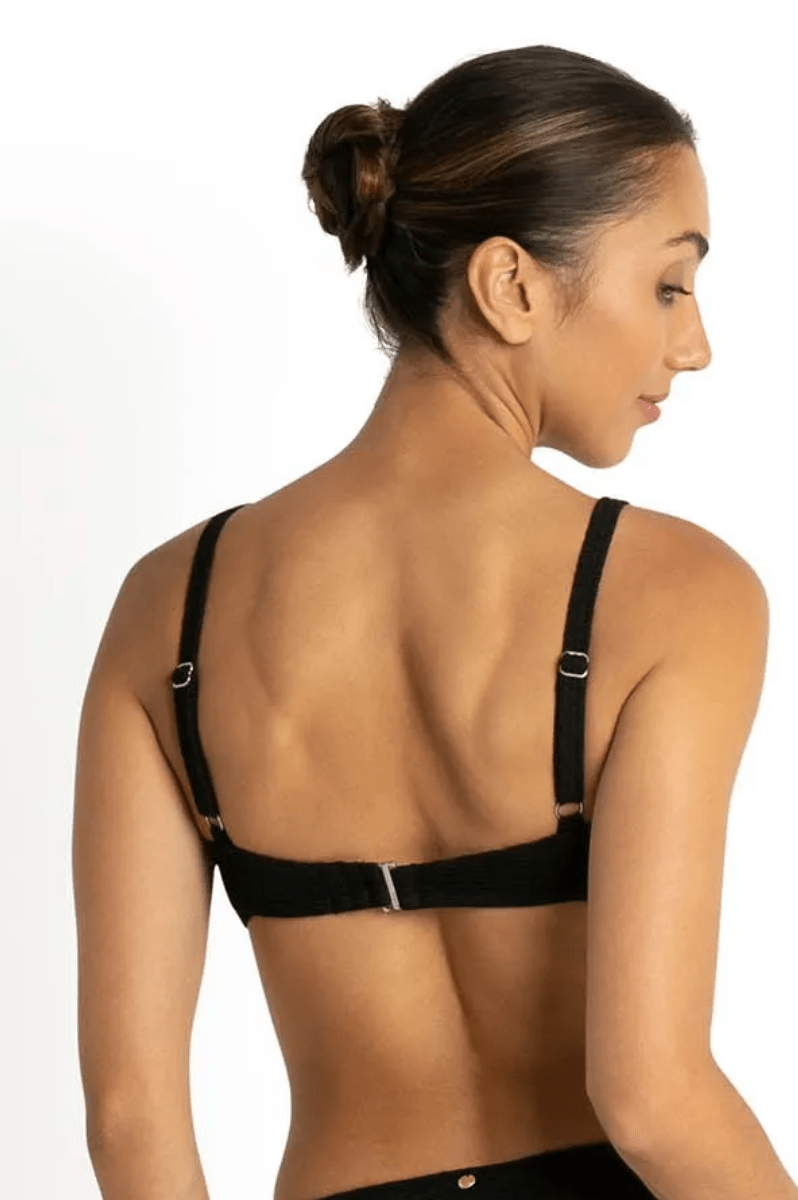 Sunseeker Wave Moulded Bralette - Black.