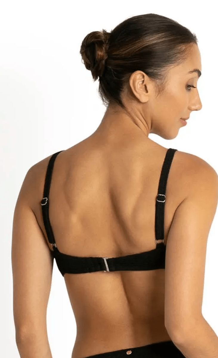 Sunseeker Wave Moulded Bralette - Black.